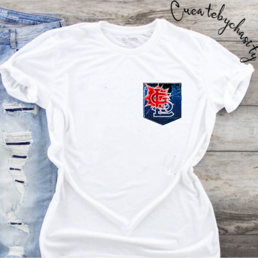 Custom Vinyl Pocket Tee